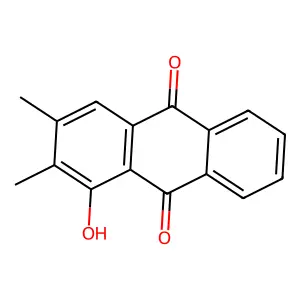 1-羟基-2,3-二甲基蒽-9,10-二酮 structure