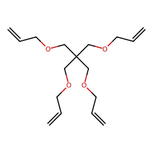 3,3'-((2,2-Bis((allyloxy)methyl)-1,3-propanediyl)bis(oxy))dipropene structure