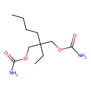 2-丁基-2-乙基-1,3-丙二醇二氨基甲酸酯 structure