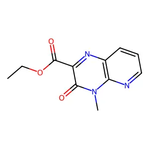 Ethyl 4-methyl-3-oxopyrido[2,3-b]pyrazine-2-carboxylate structure