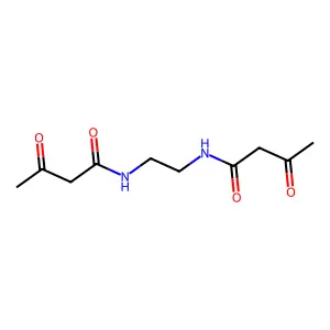 N,N'-亚乙基双(3-氧代丁酰胺) structure