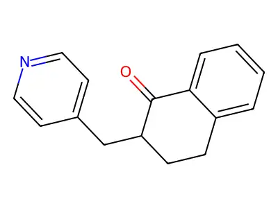 3,4-Dihydro-2-(4-pyridylmethyl)-1(2H)-naphthalenone structure