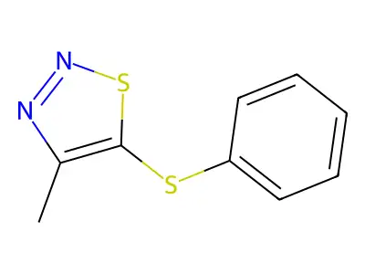 4-Methyl-5-(phenylsulfanyl)-1,2,3-thiadiazole structure