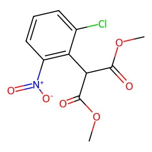 Dimethyl 2-(2-chloro-6-nitrophenyl)malonate structure