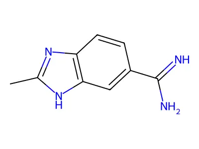 2-methyl-3H-benzimidazole-5-carboximidamide structure