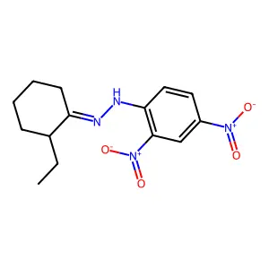 1-(2,4-Dinitrophenyl)-2-(2-ethylcyclohexylidene)hydrazine structure