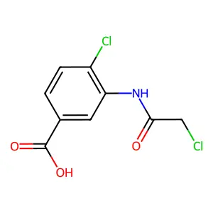 4-Chloro-3-(2-chloroacetamido)benzoic acid structure