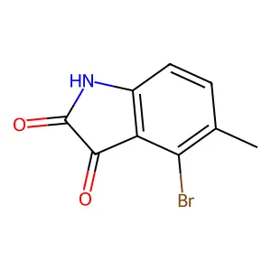 4-Bromo-5-methylisatin structure