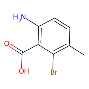 2-Amino-6-bromo-5-methylbenzoic acid structure