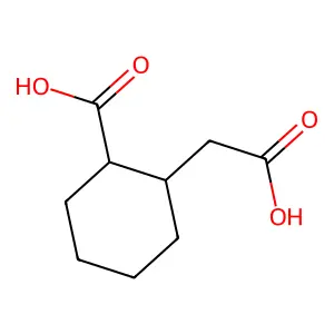 cis-2-Carboxycyclohexyl-acetic acid structure