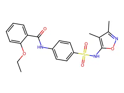 N-[4-(3,4-Dimethyl-isoxazol-5-ylsulfamoyl)-phenyl]-2-ethoxy-benzamide structure