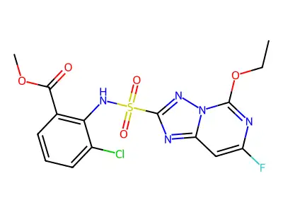 氯酯磺草胺 structure
