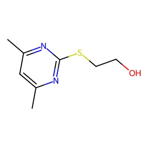 2-(4,6-Dimethylpyrimidin-2-yl)sulfanylethanol structure