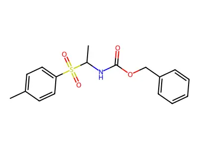 benzyl N-{1-[(4-methylphenyl)sulfonyl]ethyl}carbamate structure