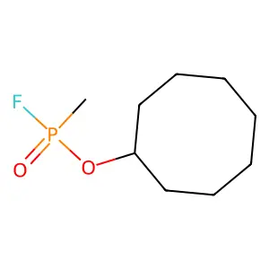 Cyclooctyl methylphosphonofluoridoate structure