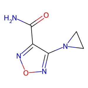 4-(Aziridin-1-yl)-1,2,5-oxadiazole-3-carboxamide structure