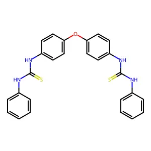 1-Phenyl-3-[4-[4-(phenylcarbamothioylamino)phenoxy]phenyl]thiourea structure