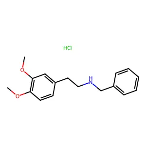 Phenethylamine, N-benzyl-3,4-dimethoxy-, hydrochloride structure
