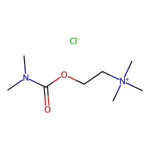 2-((Dimethylcarbamoyl)oxy)-N,N,N-trimethylethan-1-aminium chloride structure