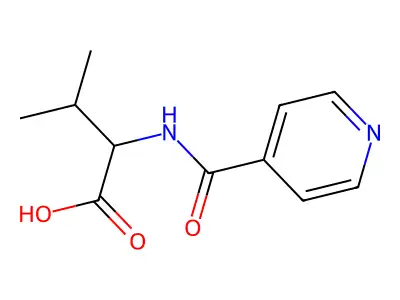 3-Methyl-2-(pyridin-4-ylformamido)butanoic acid structure