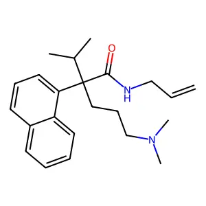N-Allyl-alpha-(3-(dimethylamino)propyl)-alpha-isopropyl-1-naphthaleneacetamide structure