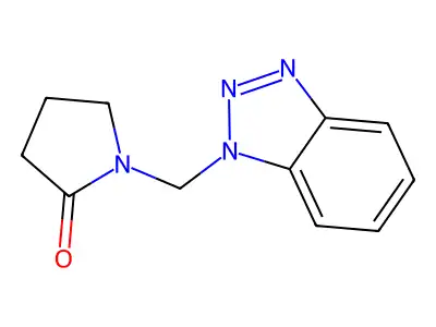 1-(1H-1,2,3-Benzotriazol-1-ylmethyl)pyrrolidin-2-one structure