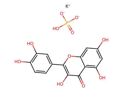 Potassium quercetin phosphate structure