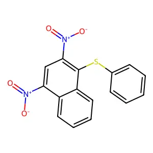 1,3-Dinitro-4-(phenylthio)naphthalene structure