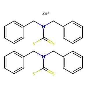 二苄基二硫代氨基甲酸锌 structure
