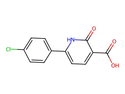 6-(4-Chlorophenyl)-2-oxo-1,2-dihydropyridine-3-carboxylic acid structure