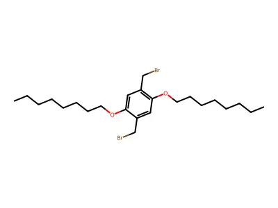 2,5-Bis(bromomethyl)-1,4-bis(octyloxy)benzene structure