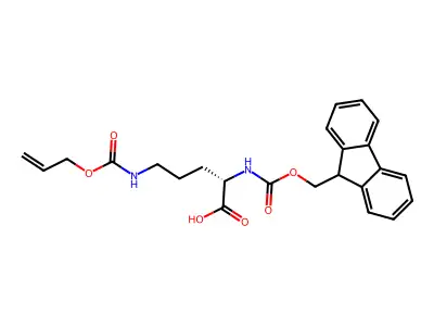 Fmoc-Orn(Alloc)-OH structure