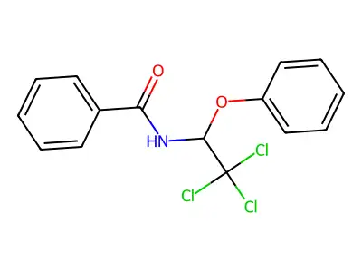 N-(2,2,2-trichloro-1-phenoxyethyl)benzamide structure