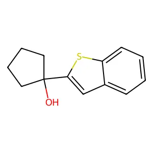 1-(Benzo[b]thiophen-2-yl)cyclopentanol structure