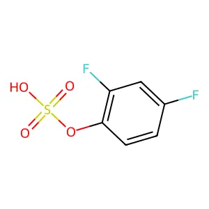 Phenol, 2,4-difluoro-, hydrogen sulfate structure