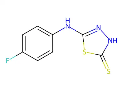 5-[(4-Fluorophenyl)amino]-1,3,4-thiadiazole-2-thiol structure