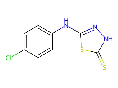 5-(4-Chloroanilino)-1,3,4-thiadiazole-2(3H)-thione structure