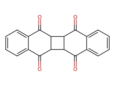 5a,5b,11a,11b-Tetrahydrodibenzo[b,h]biphenylene-5,6,11,12-tetrone structure
