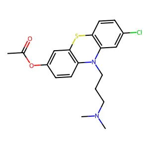 [8-Chloro-10-[3-(dimethylamino)propyl]phenothiazin-3-yl] acetate structure