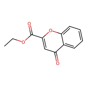 Ethyl 4-oxo-4H-1-benzopyran-2-carboxylate structure