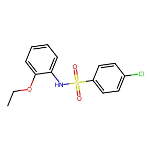 4-chloro-N-(2-ethoxyphenyl)benzene-1-sulfonamide structure