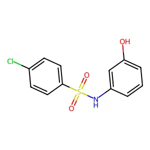 4-chloro-N-(3-hydroxyphenyl)benzenesulfonamide structure
