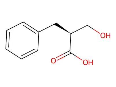 (S)-2-benzyl-3-hydroxypropanoic acid structure