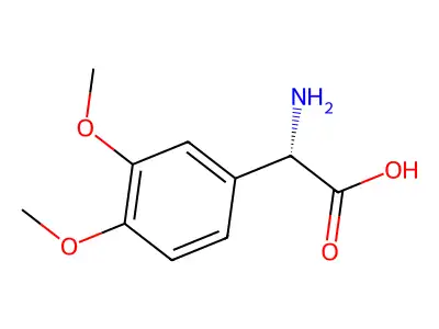 2-amino-2-(3,4-dimethoxyphenyl)acetic Acid structure