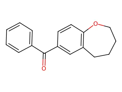 Methanone, phenyl(2,3,4,5-tetrahydro-1-benzoxepin-7-yl)- structure