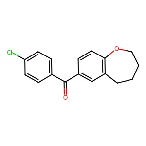 (4-Chlorophenyl)-(2,3,4,5-tetrahydro-1-benzoxepin-7-yl)methanone structure