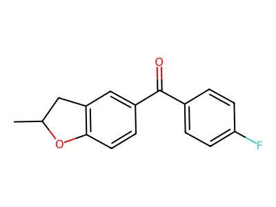 (4-Fluorophenyl)(2-methyl-2,3-dihydro-1-benzofuran-5-yl)methanone structure