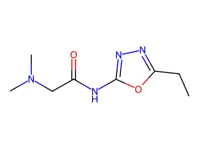 Acetamide, 2-(dimethylamino)-N-(5-ethyl-1,3,4-oxadiazol-2-yl)- structure