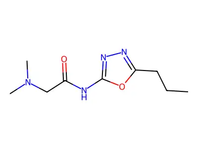 Acetamide, 2-(dimethylamino)-N-(5-propyl-1,3,4-oxadiazol-2-yl)- structure
