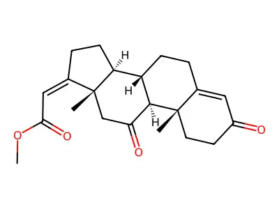Methyl 3,11-dioxopregna-4,17(20)-dien-21-oate (Z)- structure